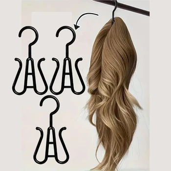 2/3/6/8/12Pack Short Wig Stand Portable Wig Holder for multiple Wigs Travel Wig Stand(Black)