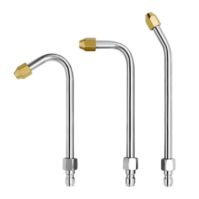 

3Pack Pressure Washer Extension Wands Curveds Extension Rod 1/4" QuickConnects DropShipping