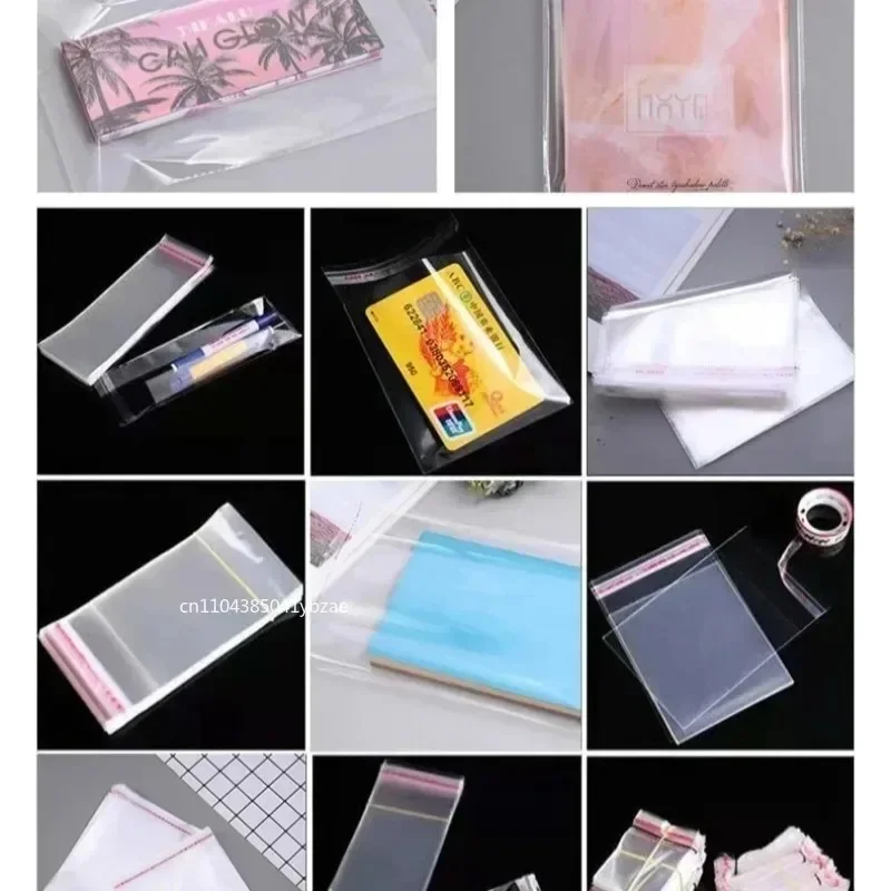 Durchsichtige, selbstklebende Beutel, wiederverschließbar, wasserdicht, Geschenk, Lebensmittel, Süßigkeiten, Verpackung, OPP-Plastiktüten, Aufbewahrung, Partygeschenke, Beutel – Detail 11