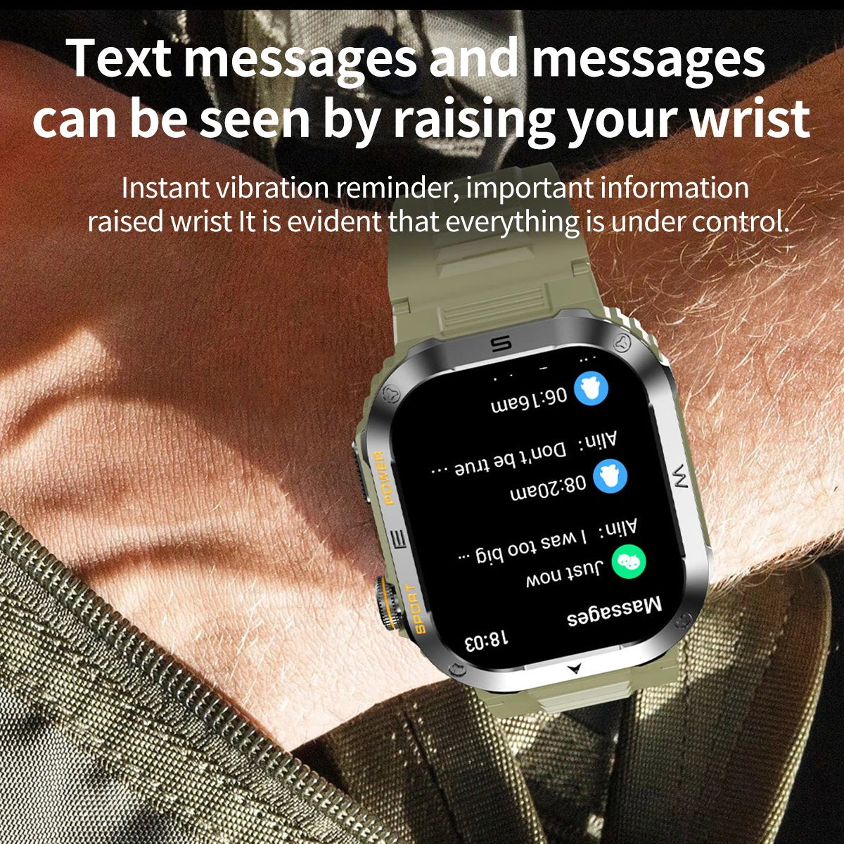 ����Ʈ ��ġ ���� 2.01 ��ġ ������ �ð� �������� ��ȭ ��Ʈ�Ͻ� Ʈ��Ŀ �ǰ� ����� IP68 ��� 400mAh ���͸� Smartwatch