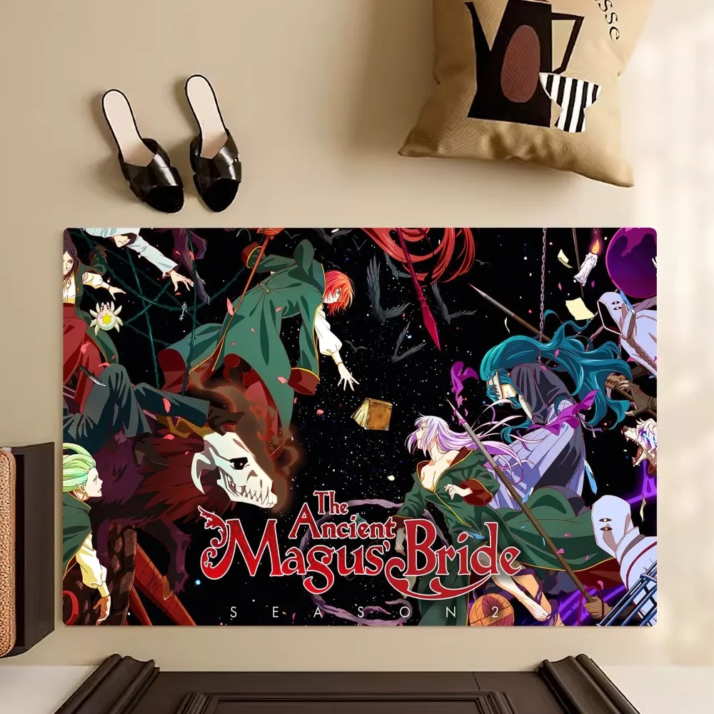 Anime The A-Ancient Magus B-Bride Floor Mat Bedroom Kitchen Door Bath House Super Absorbent Foot Non-slip 2