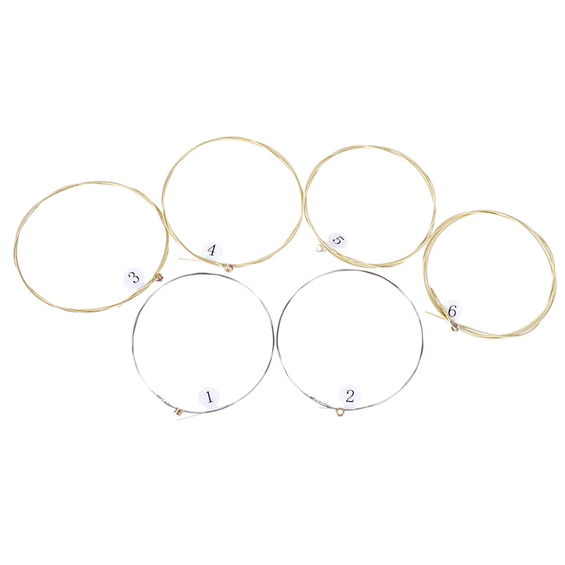 6 pcs/Set Practice Nickel Plated Steel Guitar String acoustic guitar strings Acoustic Guitar With Original Retail Bag