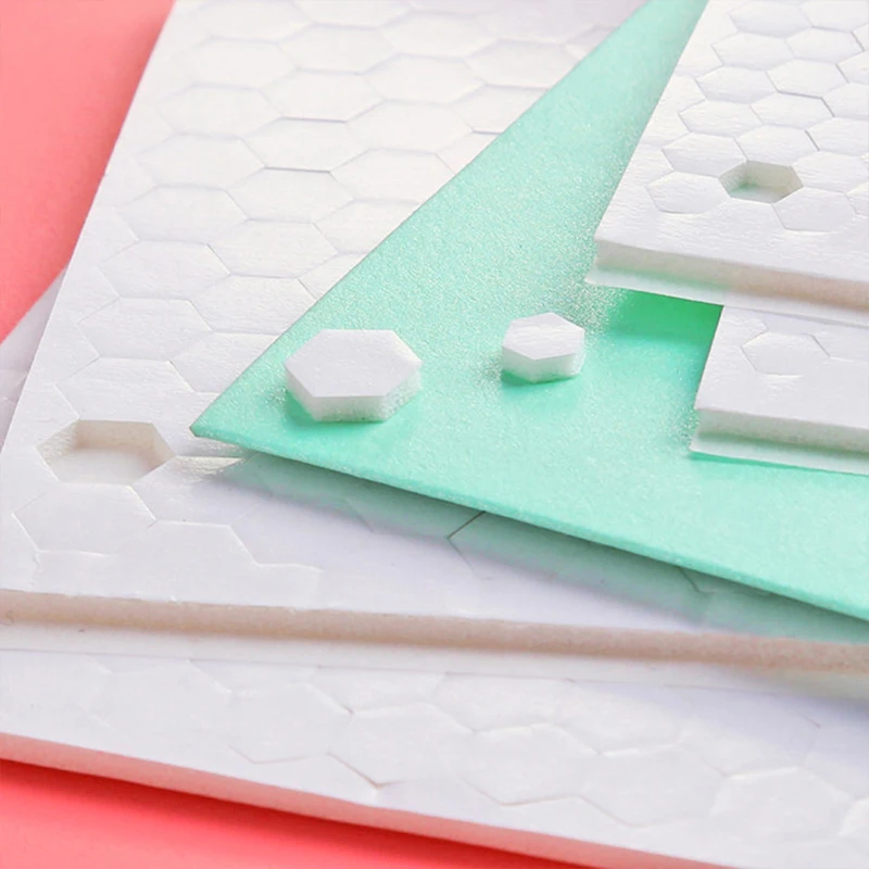 3D Double-Sided Foam Round/Hexagon Dots Self Adhesive Fastener Tape Strong Glue Magic Sticker Diy Paper Scrapbooking Craft double sided foam tape self adhesive stickers