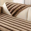 Thick Warm Super Soft Plush Non-slip Sofa Towel Modern Luxury Rabbit Plush Sectional L-shaped Sofa Cover Universal Couch Covers 4