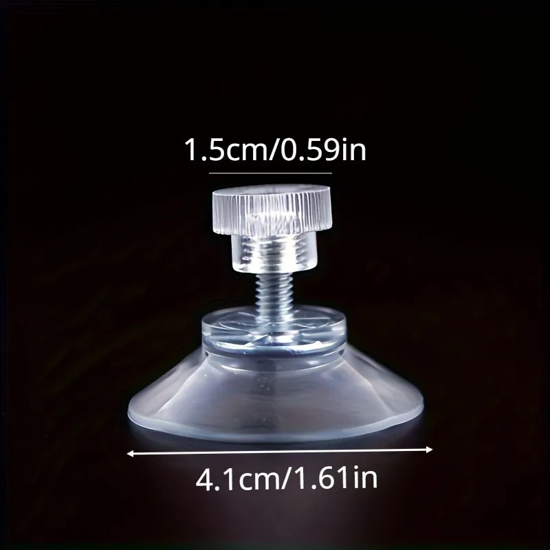 2pcs/6pcs Unbeatable Suction Cup Glass Pads - Hook-Free Design - Ideal for Smooth Surfaces Like Glass, Mirrors, and More