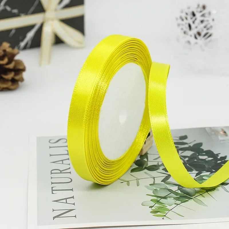 Elegant Satin Ribbons for Gift Wrapping & Decorations - 25 Yards