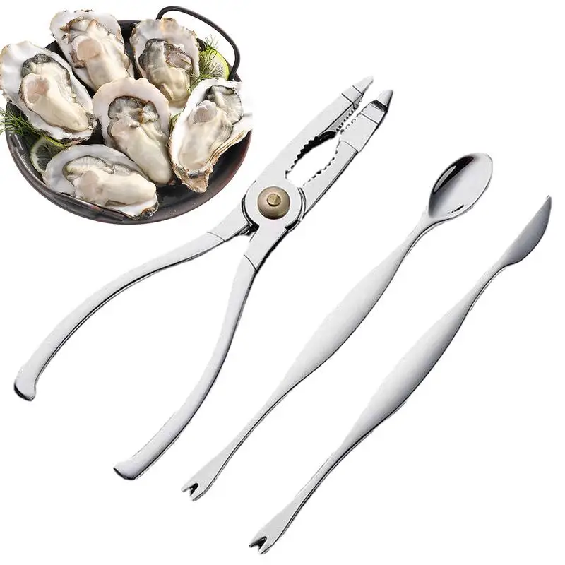 

Crab Crackers Tools Crab Eating Tools Household Hairy Crab Claws Crab Tongs Pliers Crab Removal Set Crab Peeling For Shellfish