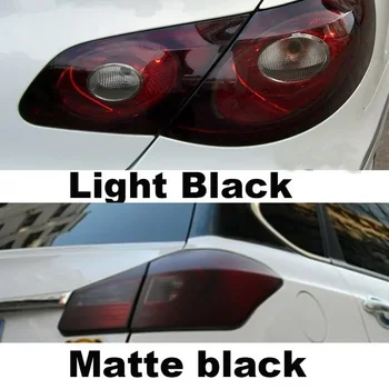 Pellicola per luce per auto Faro per auto Fendinebbia Fanale posteriore Fumo Tinta nera Pellicola in vinile Autoadesiva Involucro in vinile per moto Decorazione per auto