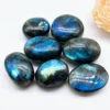 Natural Labradorite Palm Rock Stone Crystal Quartz Healing Polished Moonstone stress and anxiety therapy Home Decoration Gift 6
