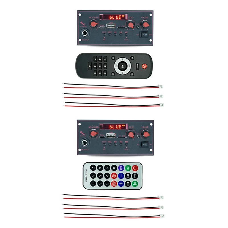 Amplifier Board 2 X 10W Bluetooth Mp3 Decoding Board Trolley Audio Player Car Bluetooth Module Accessories