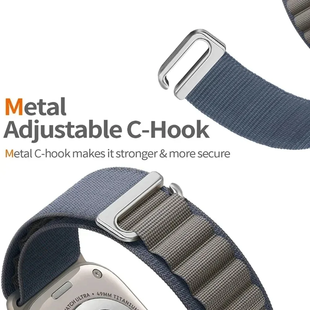 Durable Alpine Nylon Loop Strap for Apple Watch - Comfortable & Stylish Design