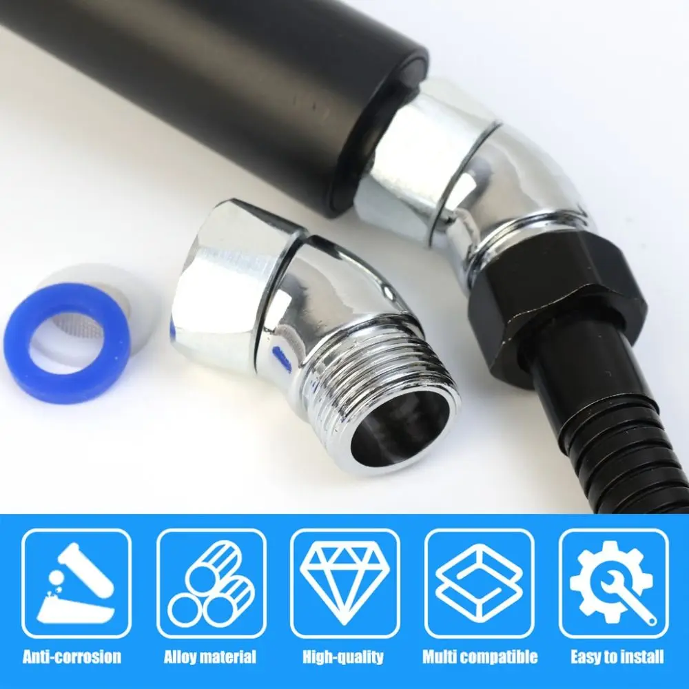 135-Grad-Duschkopf-Winkeleinsteller, tragbarer Universal-Anschluss, Dusch-Ellenbogen-Adapter, 1/2 Zoll Ellenbogen-Duschwinkel-Controller – Detail 10