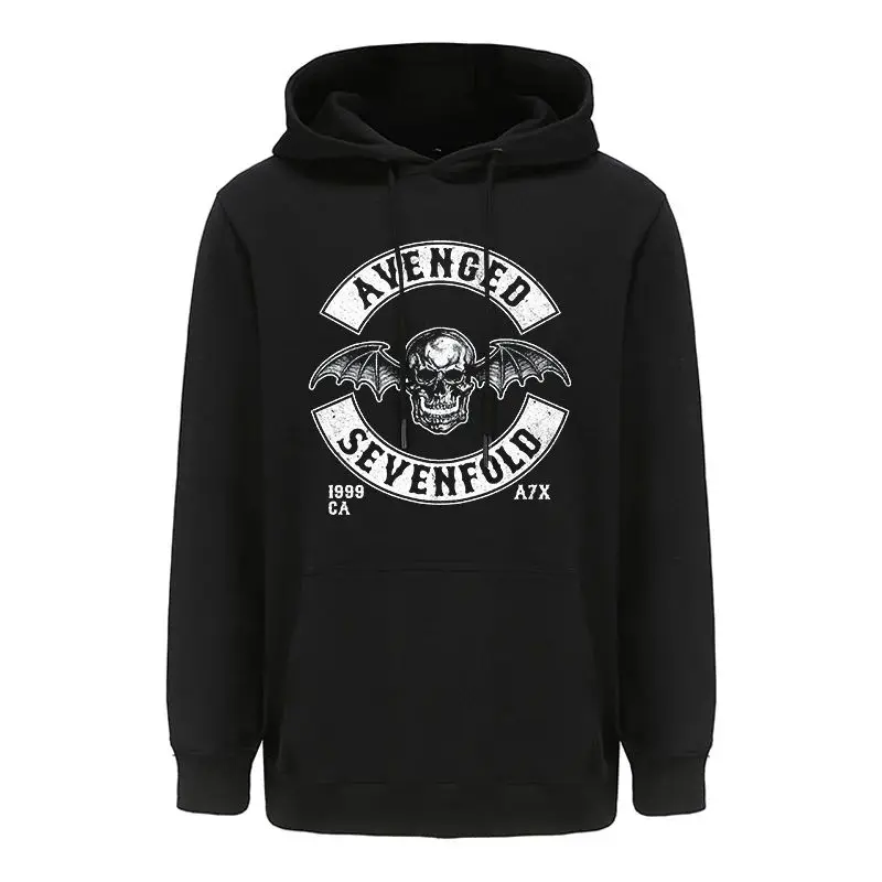 Zip Up Hoodie Avenged Sevenfold Hoody Tops Heavy Metal Hooded Y2k Vintage Hip Hop Streetwear Oversized Sweatshirts