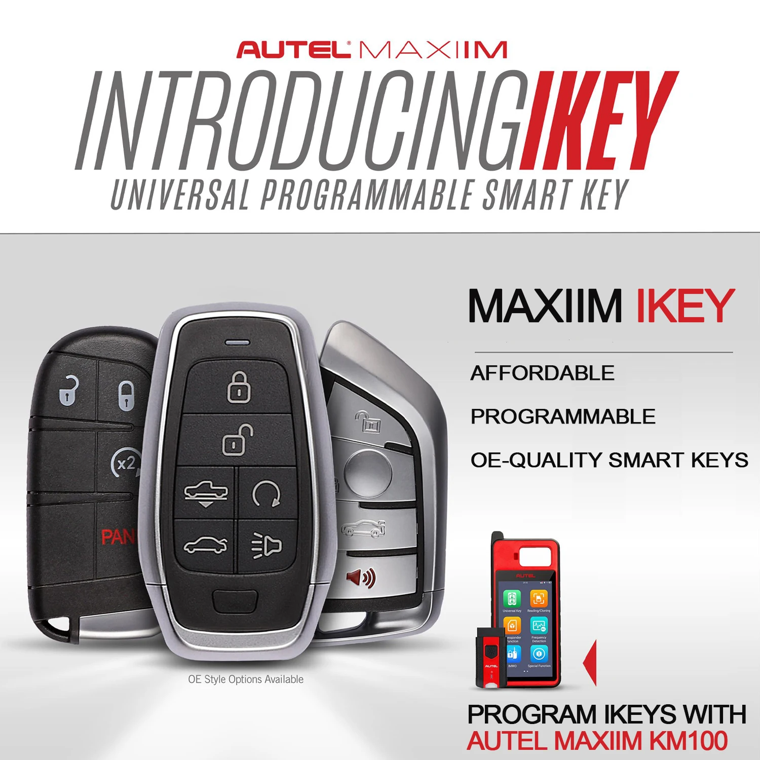 BMW/ Buick/ Ford/ VW/ Chrysler/ GM/ Honda/ Hyundai/ Nissan 용 Autel Key 범용 스마트 키 면도기/프리미엄/표준 스타일