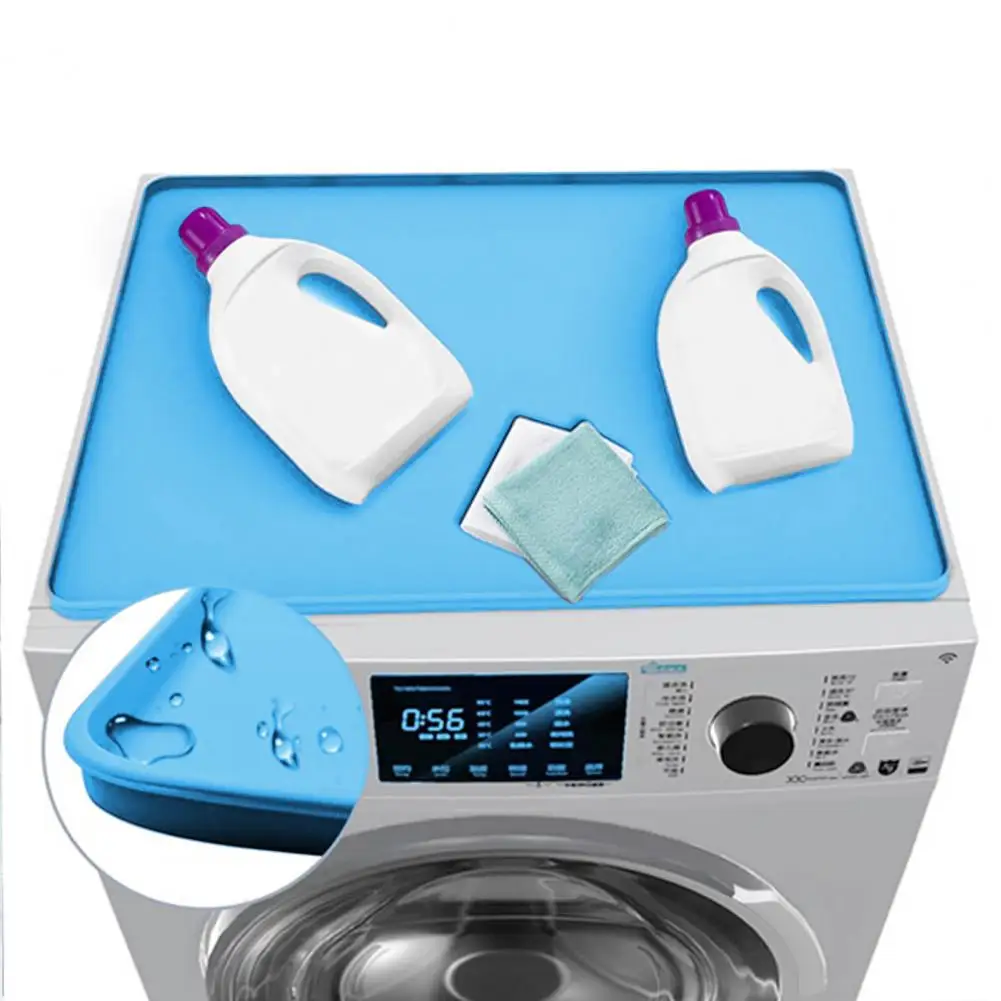 Silicone Dryer Top Protector Mat Wear Resistant Non-Slip Washing Machine Cover Anti-Scratch Washable Pad Home Bathroom Supplies