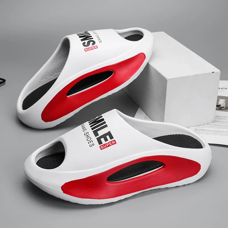 2025 Summer Women Slippers Fashion Men Platform Sneakers Beach Non-Slip EVA Slip-On Casual Shoe 5cm Thick Bottom soft slippers summer slippers