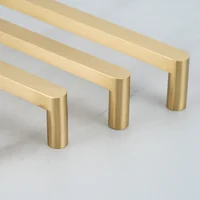 Poignées d'armoire en laiton massif, boutons de tiroir, poignées de placard en or, poignées de porte de garde-robe, poignées de meubles, accessoires de cuisine 4