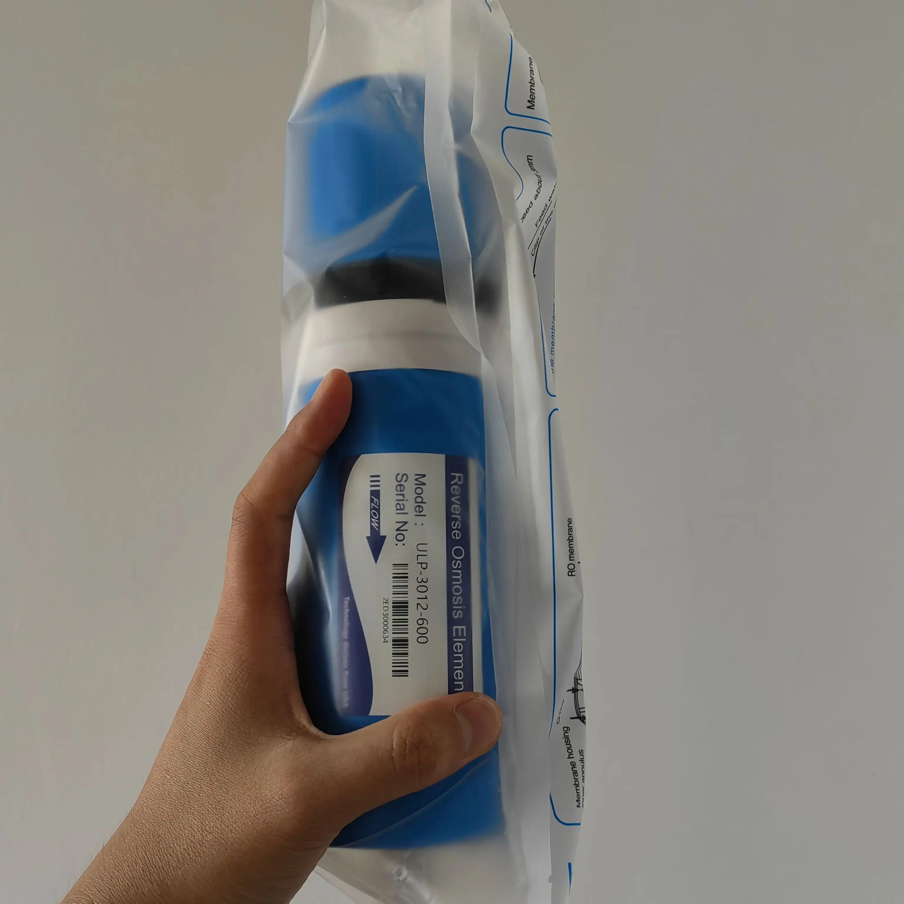 1PCS 600 3012-600 Gpd 역삼투압 필터 RO 멤브레인 멤브레인