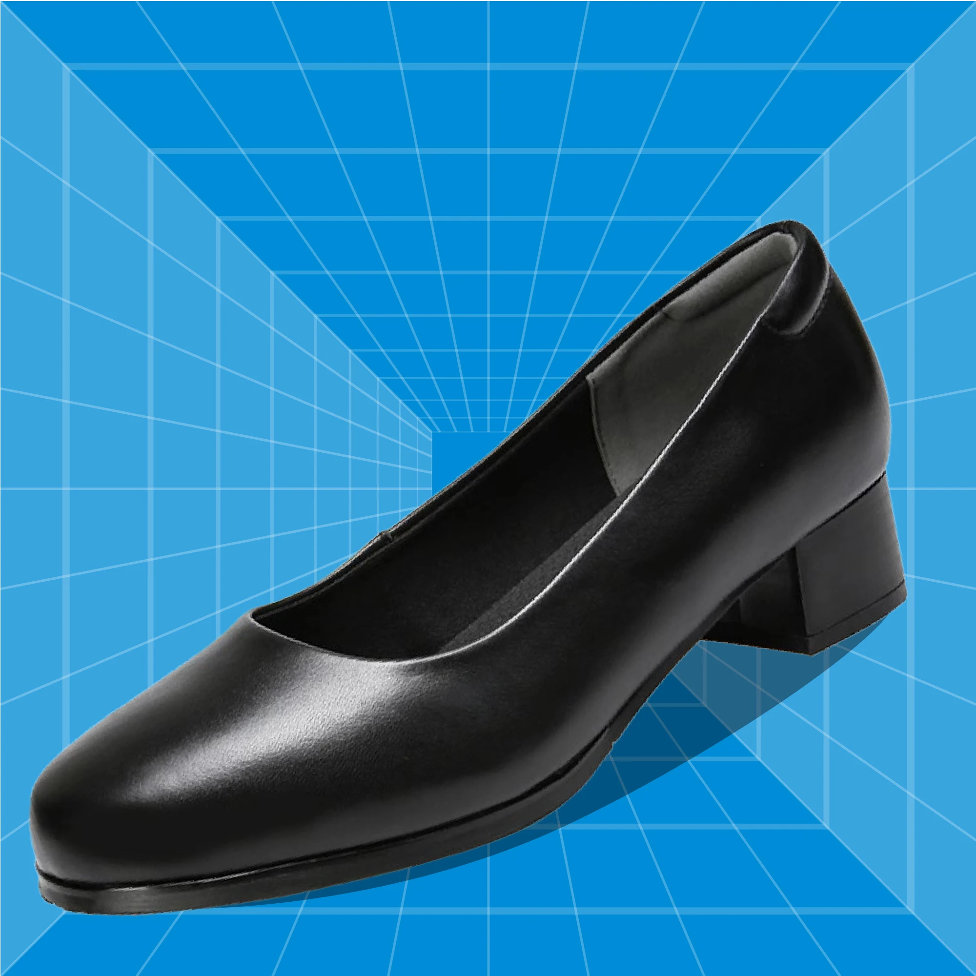 Comfort Middle Heel Genuine Cowhide Shoes For Waiter Airline Stewardess Crew Shopping Trainman Attendant Office Worker 2
