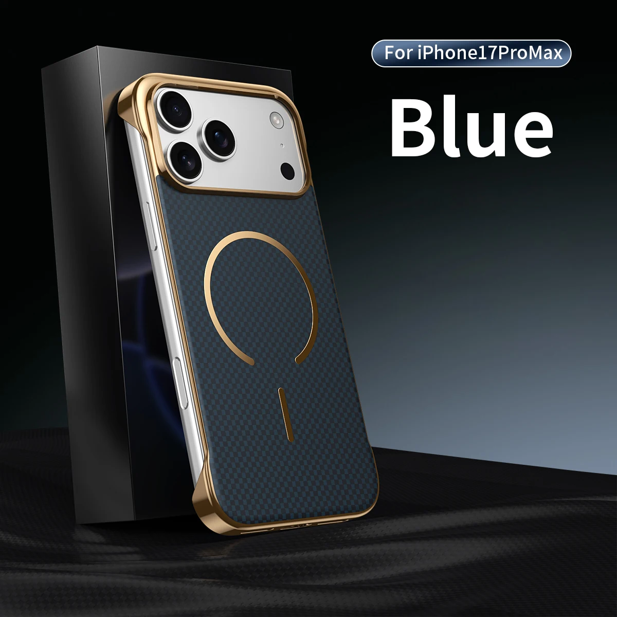 For iPhone 17 16 15 14 13 18 Pro Max For Magsafe Magnetic Fiber Texture Matte Phone Case For iPhone Air Plating Frameless Cover