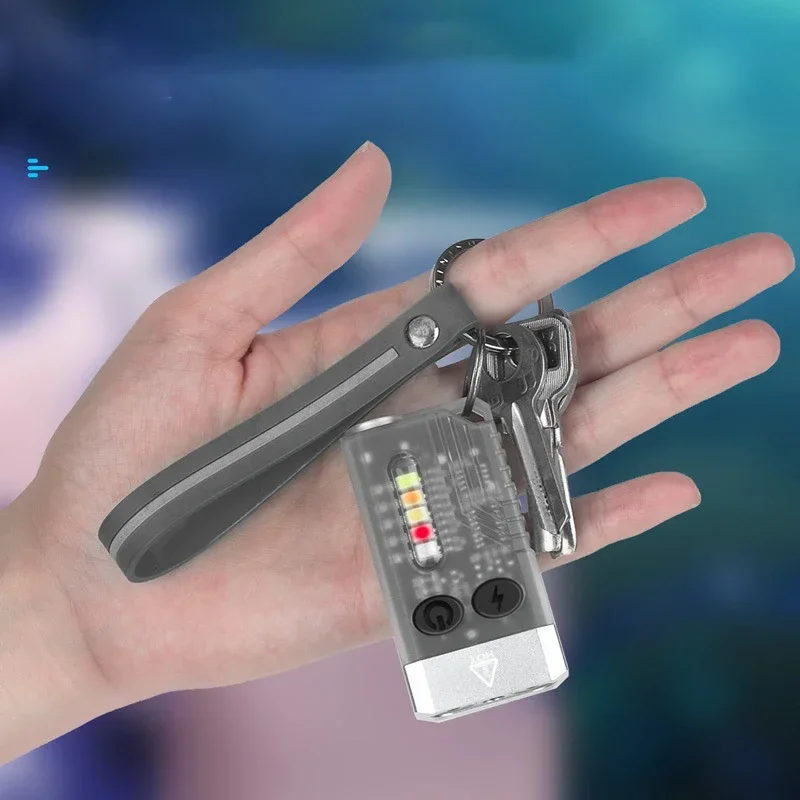 

EDC фонарик с регулируемой головкой, портативный брелок, Type-C, перезаряжаемый магнит