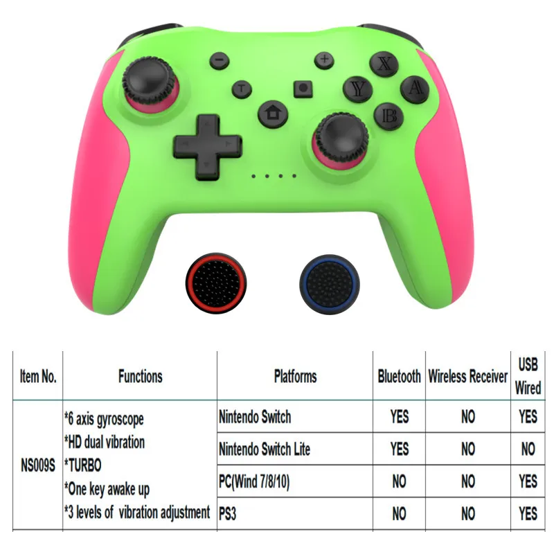 Bluetooth 2.4G Wireless Controller For Nintendo Switch Pro Smartphone PC TV Box Tablet PS3 Tesla Gamepad PC Joystick Controller 
