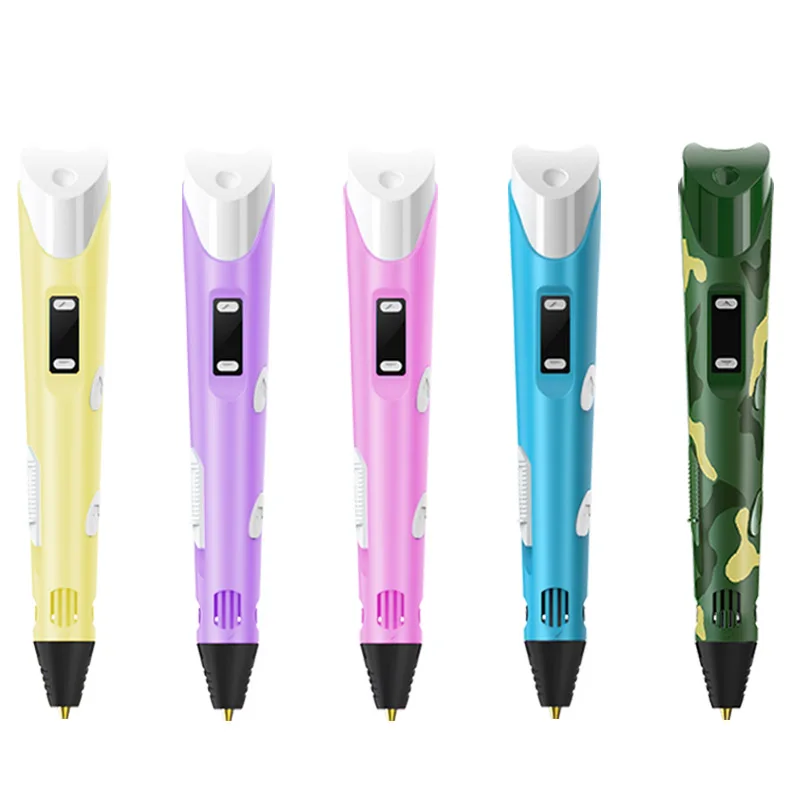 3D Printing Pen DIY Three-dimensional Painting Children Toys Fun 3D Pen With LCD Screen Compatible PLA Filament Birthday Christm 3d printing pen