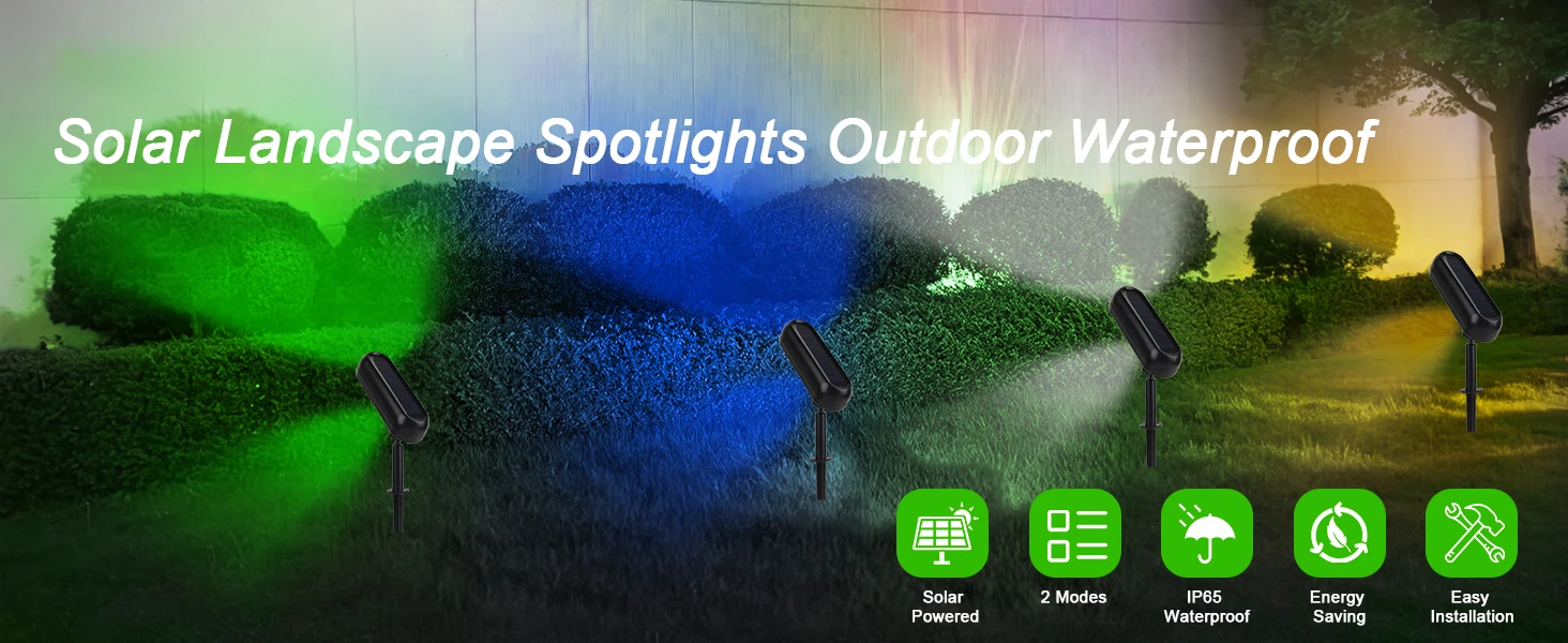 Solar LED Wall Light in Use