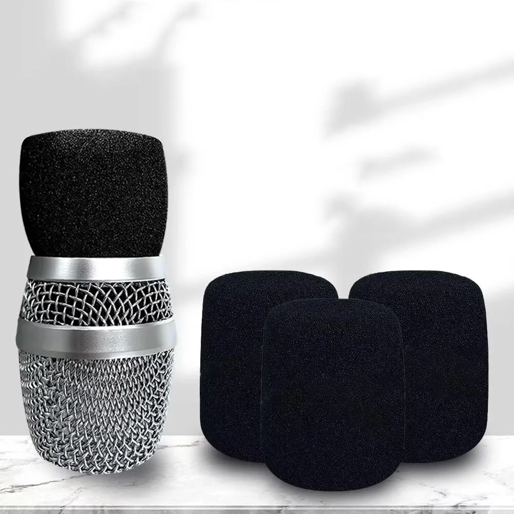 Copertura per microfono in schiuma interna per microfono Studio professionale Parabrezza in spugna Tappo per microfono Spugna universale in cotone interno