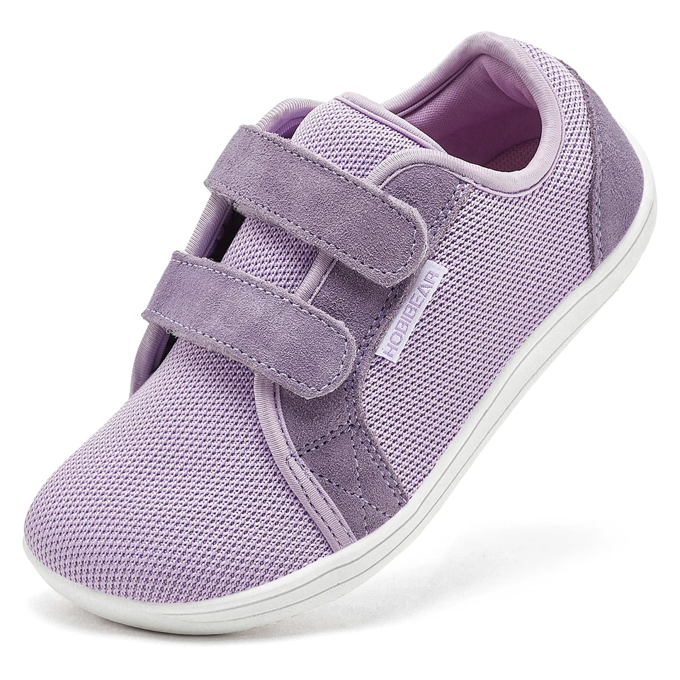 HOBIBEAR Unisex Kids Blotevoeten Schoenen Leer Brede