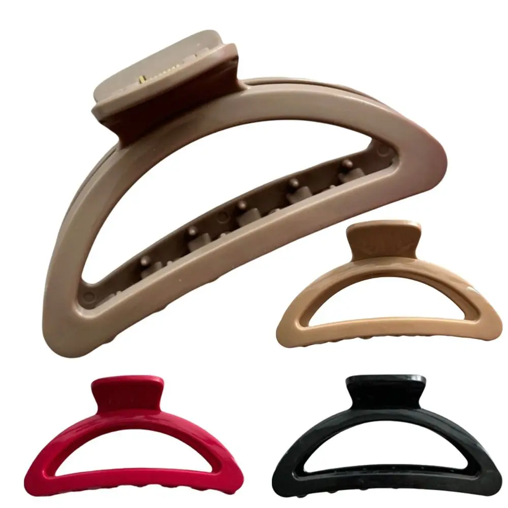 Flexible Unsnappable Hair Claw Clips Anti Collision Protection Soft Silicone Shark Clip Comfortable Non-Slip Hair Clips