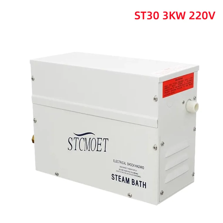 מחולל אדים לסאונה ST30 220V 3KW מכונת אמבט סאונה למקלחת בית סאונה חדר SPA מכונת אדים בקר דיגיטלי