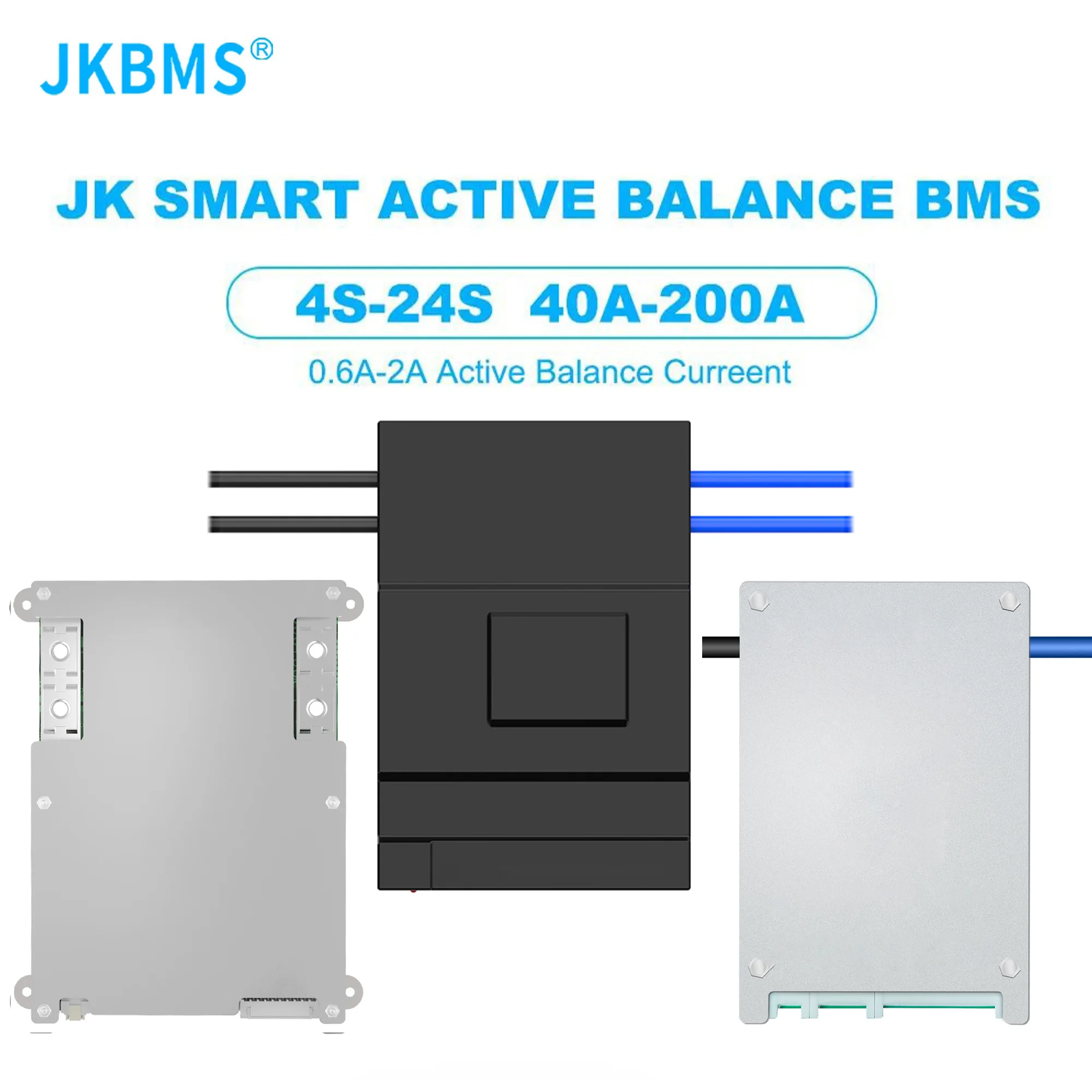 JKBMS-Batterie Smart Ion Lto, Balance Active, Bms 8S, 12S, 13S, 14S, 16S, 17S, 20S, 24S, 60A, 80A, 100A, 150A, 200A, 600A, Lifepo4, Eddie
