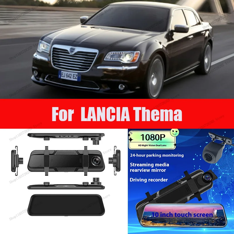 

For Thema 4K WIFI GPS Car Dvr Mirror Dash CamDual Lens Dashcam Drive Recorder Stream RearView Mirror IPS Screen Camera