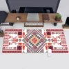 Geometric Pattern Extended Mouse Pad 80 x 30cm Non-Slip Stitched Edges Suitable for Gaming, Desktop, Abstract Use Polyester Rubb 3