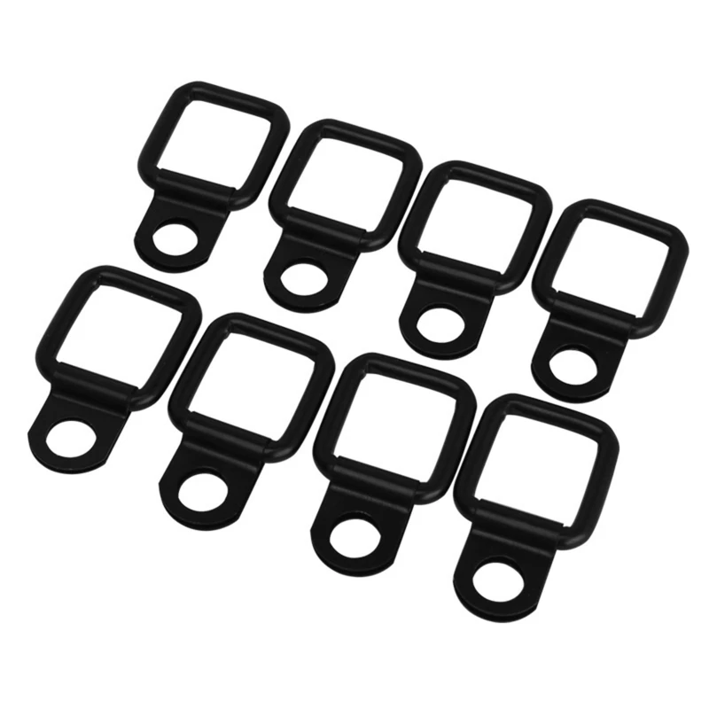 

8Pcs Cargo Trailer Surface Mount Tie-Down D-Rings for for Wrangler High Dropship