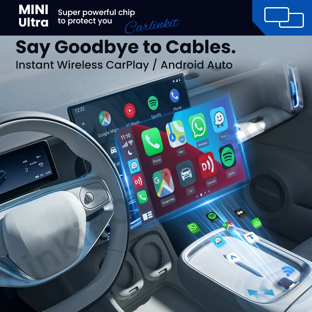 Adattatore Wireless 3 in 1 per CarPlay e Android Auto, Upgrade 2025 Plug & Play Carplay Adapter senza Fili, Connessione Automatica Veloce, Compatibile con Auto dal 2016 e iOS 10+ e Android 11 Adattatore Wireless 3 in 1 per CarPlay e Android Auto, Upgrade 2025 Plug & Play Carplay Adapter senza Fili, Connessione Automatica Veloce, Compatibile con Auto dal 2016 e iOS 10+ e Android 11