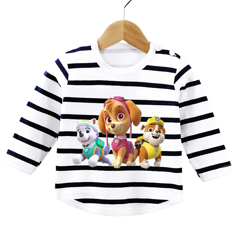 thumbnail image 1 of Conjunto de ropa de 2 uds para bebé recién nacido de 0 a 3 años, camisa de manga larga de la Patrulla Canina, mono, pantalones, conjunto infantil para niño pequeño, 1 of 5