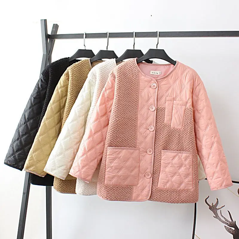 

Winter Jackets for Women 2023 Korean Fashion Quilted Jacket Demi-season Jacket for Women Vintage Oversize Coat Women Clothing