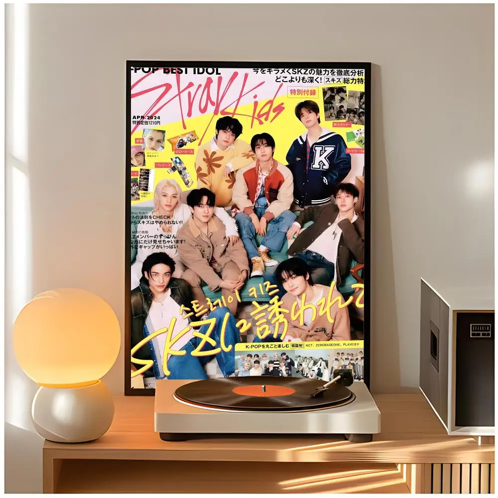 Stray Kids K-Pop Poster - Classic Wall Art Home Decor, Peel and Stick, Unframed