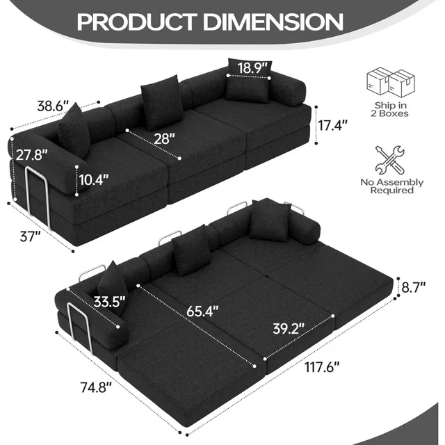 Oversized Modular Floor Sofa 2