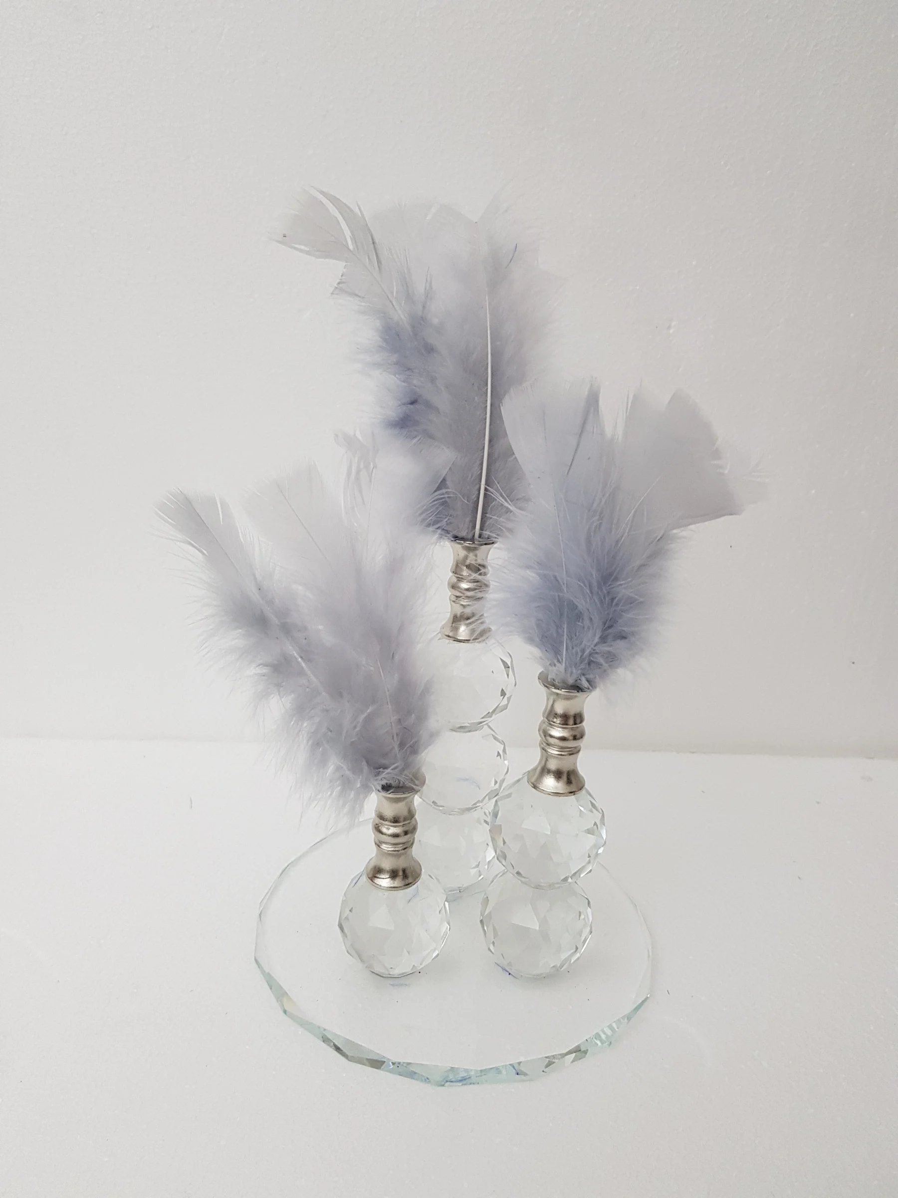 

EU HOME DECORATION AROSE SILVER AĞIZ GRAY FEATHER HOME OFFICE DECOR