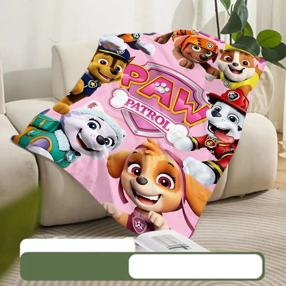 Printed Blanket Picnic Blanket Cartoon Cute P-PatrolS Warm Blanket Soft and Comfortable Cartoon P-PAWS Home Travel Birthday Gift 2