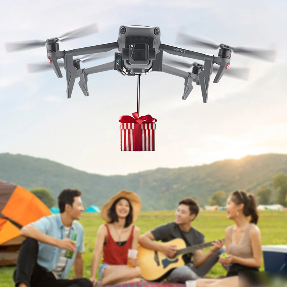 BRDRC Mavic 3 Airdrop-System für DJI Mavic 3 Pro Drohnenwerfer Fischköder Geschenkboje Langstrecken-Wurfgerät Zubehör – Detail 11