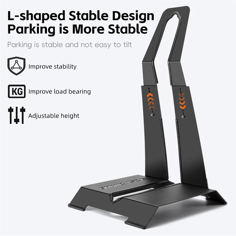 WEST BIKING Bicycle Parking Rack Thicken Carbon Steel Bike Display Stand For 24"~29" MTB&700C Road Bike Cycling Accessories