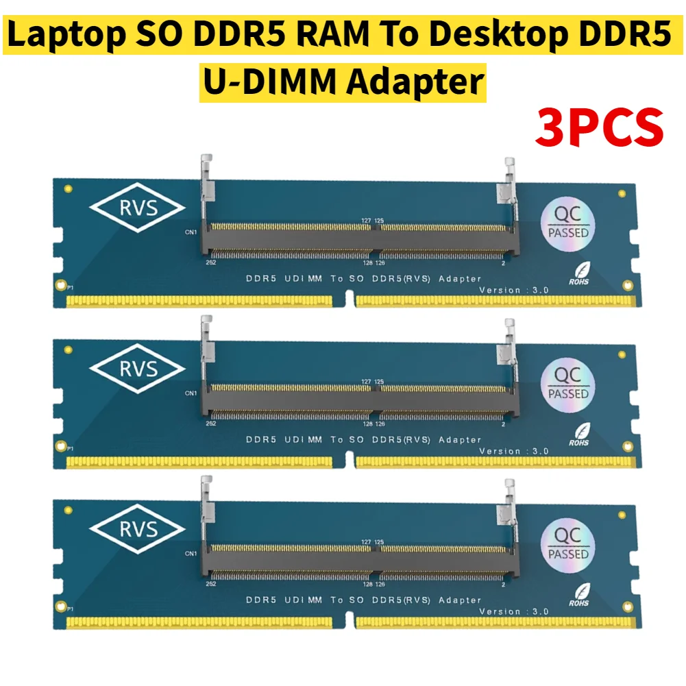 Universal DDR5 SO-DIMM to U-DIMM Memory Adapter