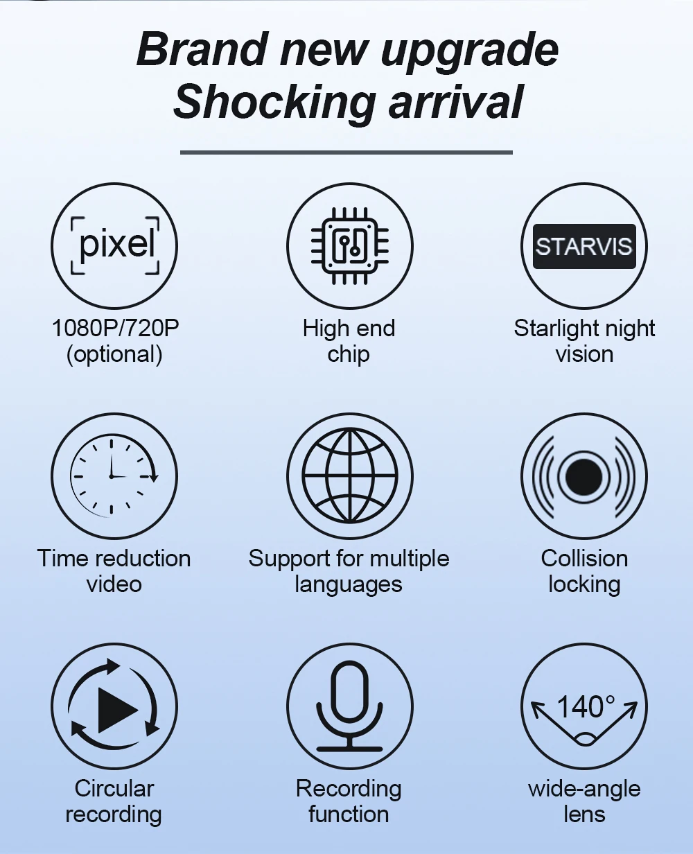 Description Picture 3 of itemFor Android Multimedia Player 1920*1080P Dashcam ADAS Mini Car DVR Camera HD Car Camera Auto Digital Video Recorder Dash Cam