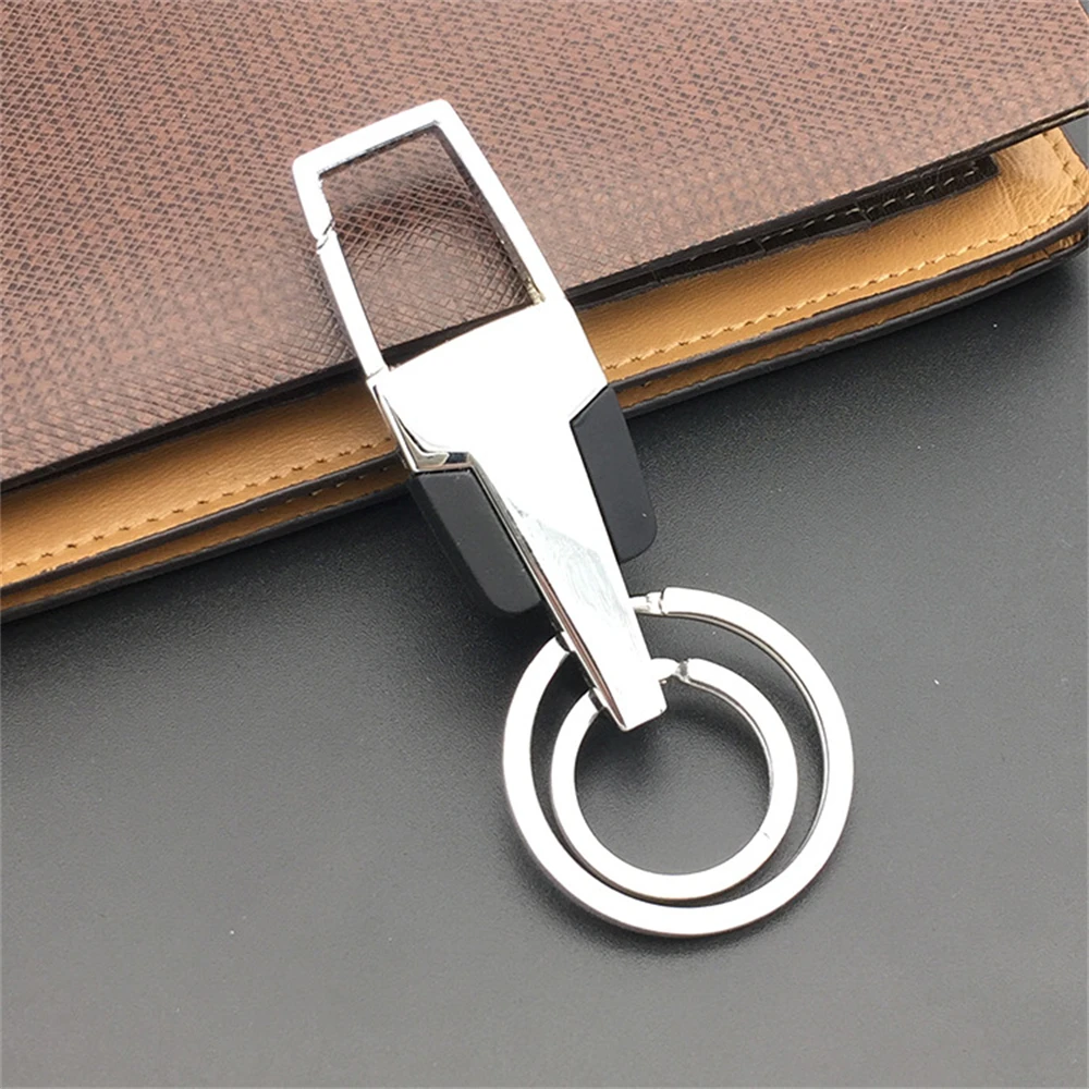 Key Chains Men 2023 Car Keychain for Men Anti-Loss Keychain Metal with  Double Keyrings Quick Release Key Chain