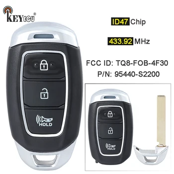 Keyforkess 433MHz ID47 Chip p/n: 95440-S2000 ID FCC: TQ8-FOB-4F19 Keyless Smart Remote Key Fob per Hyundai Santa Fe 2018 2019 2020