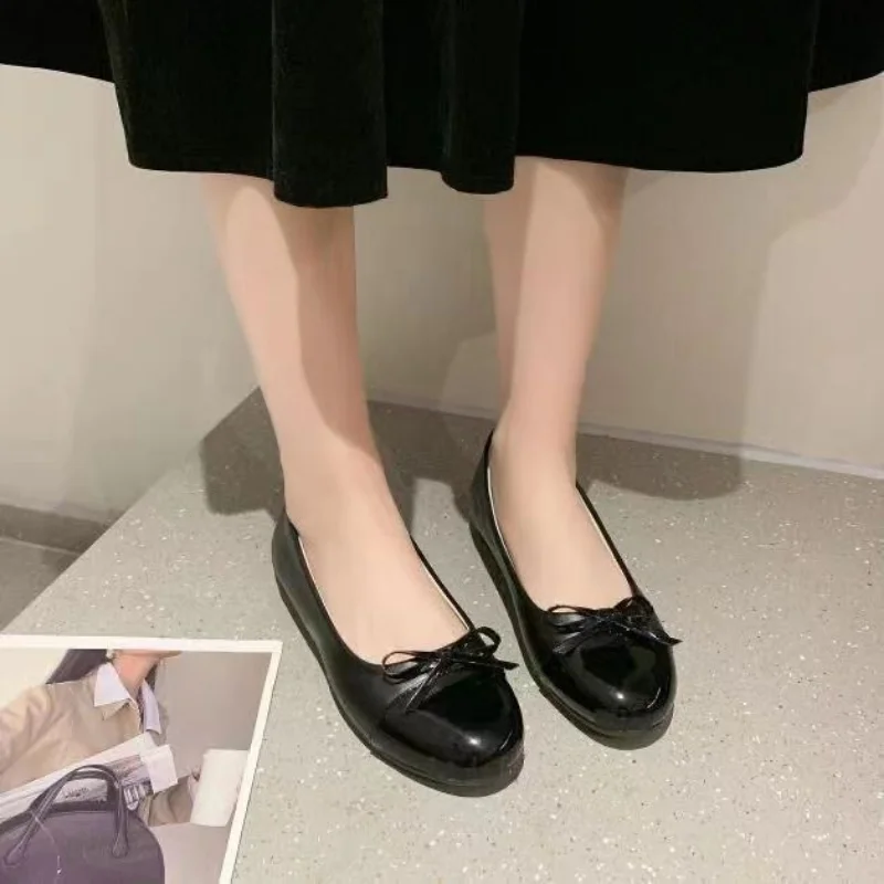 

Fashion Ballerina Flat Round Toe Shoes for Woman Comfortable Slip-on Flat Bow-knot Shoes Ladies Mother Shoes Zapatillas Mujer